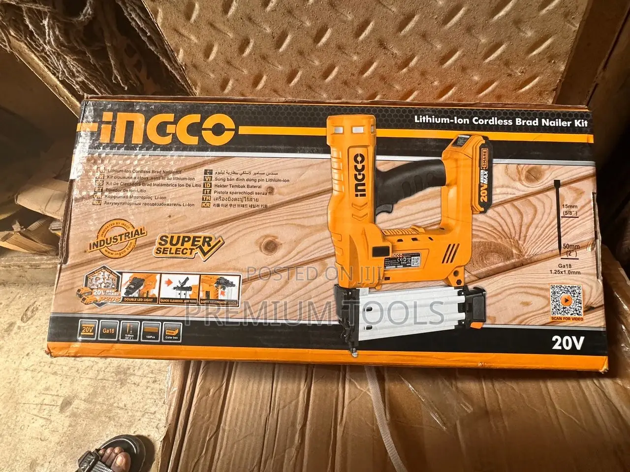 Cordless Nailer Kit Ingco