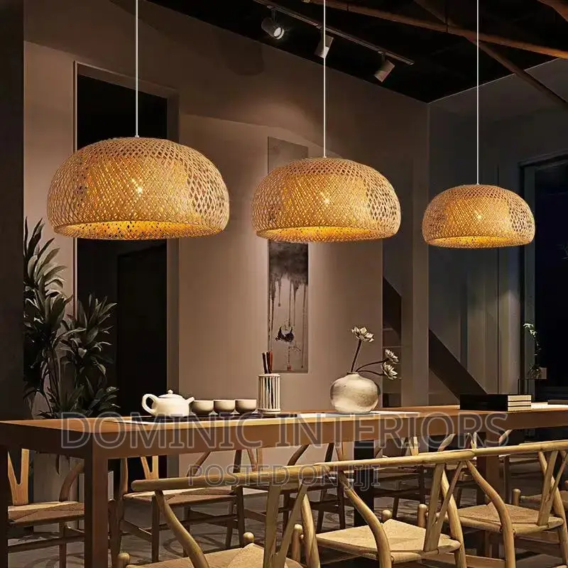 Round Bamboo Candlesticks