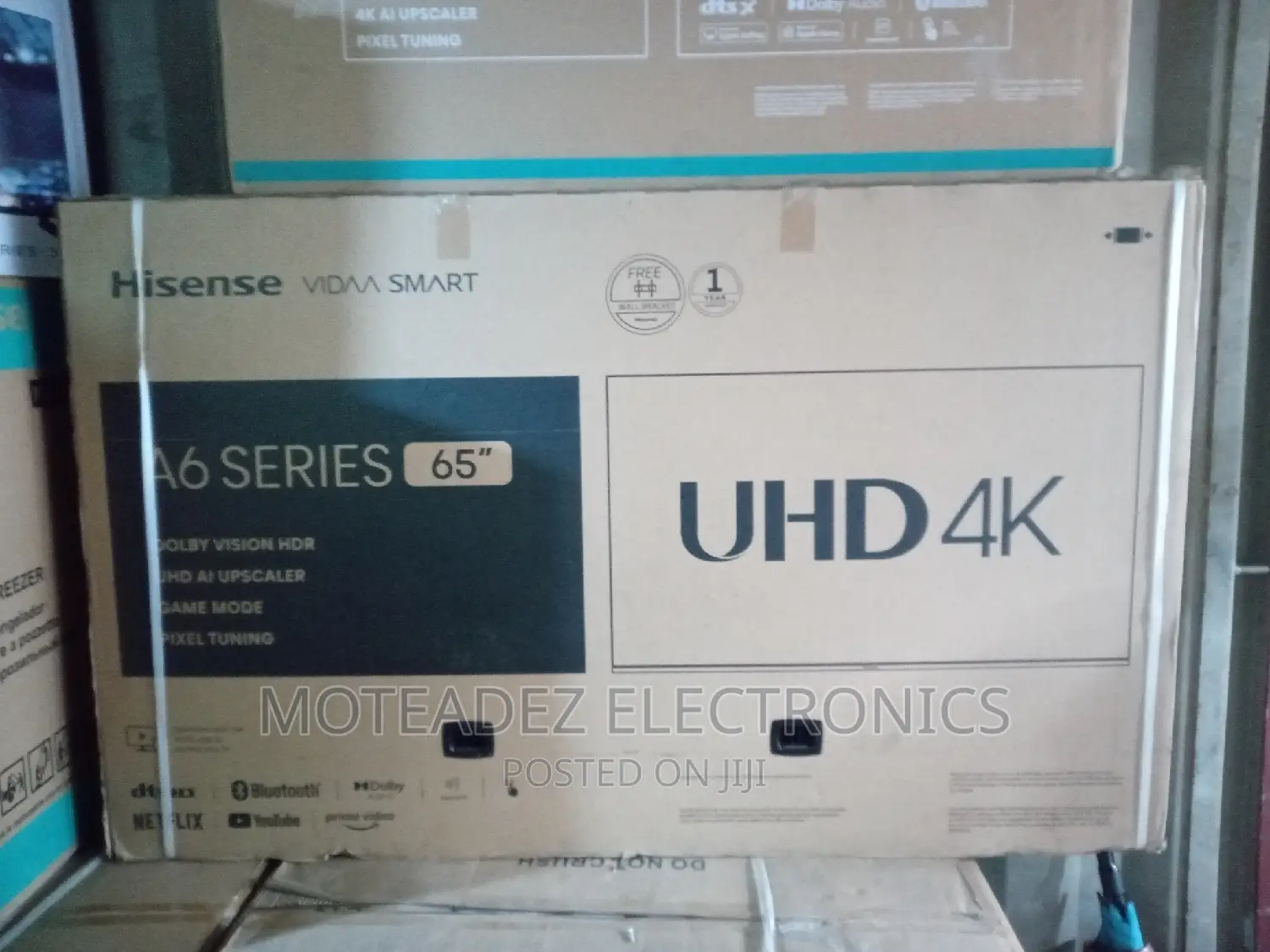 Hisense 65" Uhd A6n Series Smart Led Tv (1yr Warranty)