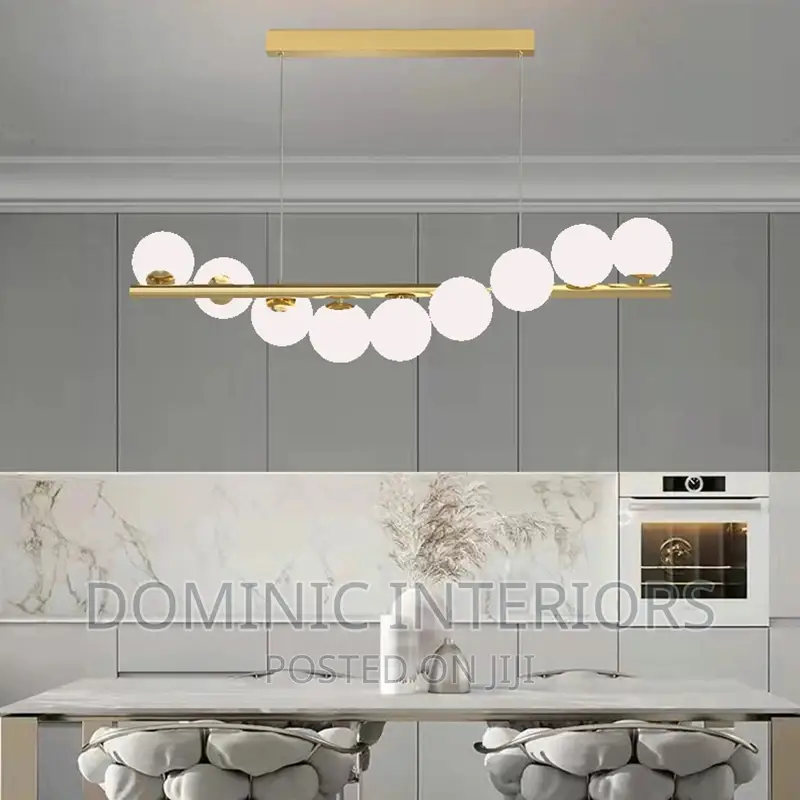White Glass Dining Room Chandelier