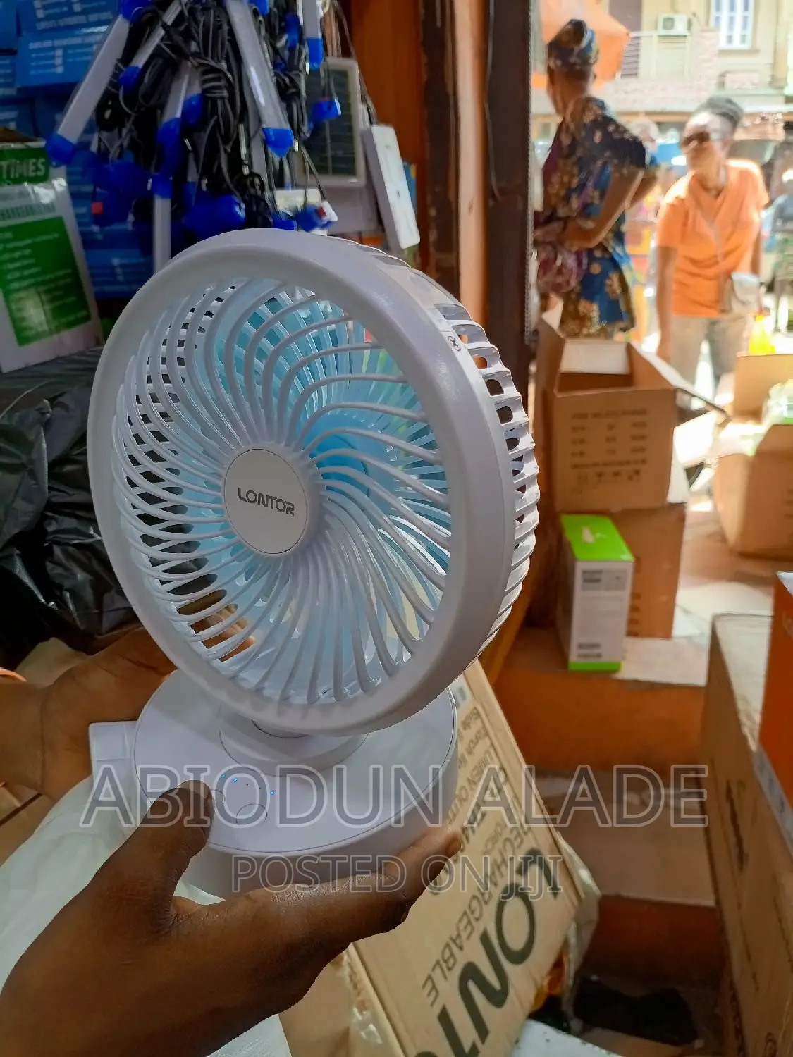 2400mah Lontor Rechargeable Fan