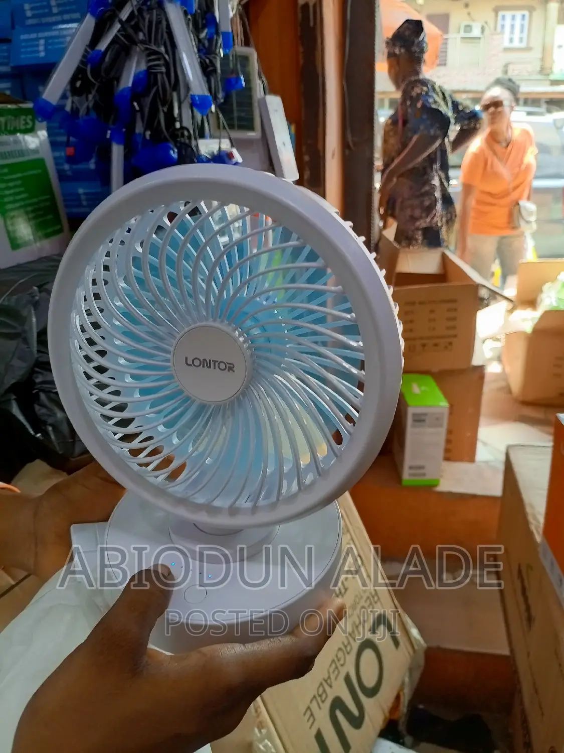 2400mah Lontor Rechargeable Fan