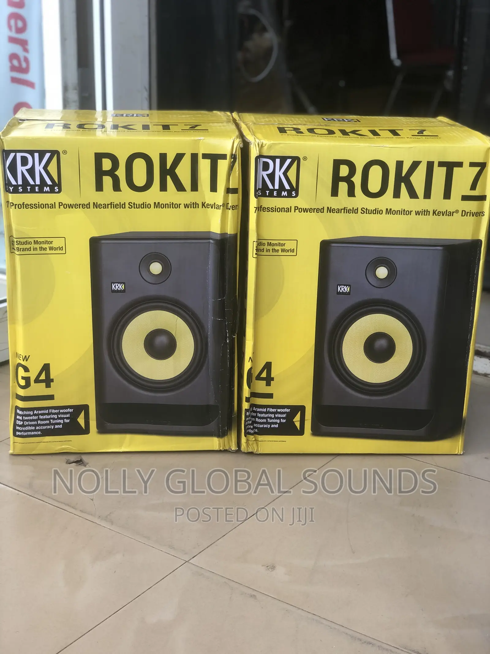 KRK Rokit 7 G4 Studio Monitor Speaker Bundle - Pair (Black)