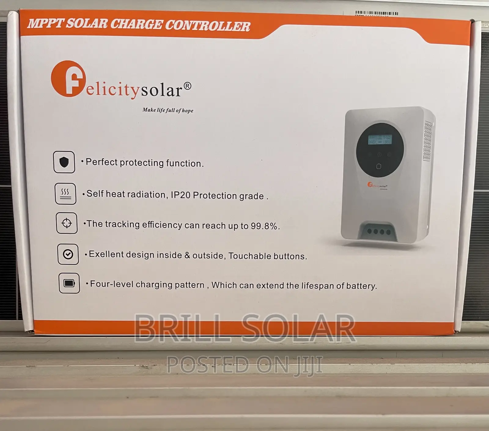 45a, 12v/24v/48v Felicity MPPT Solar Charge Controller
