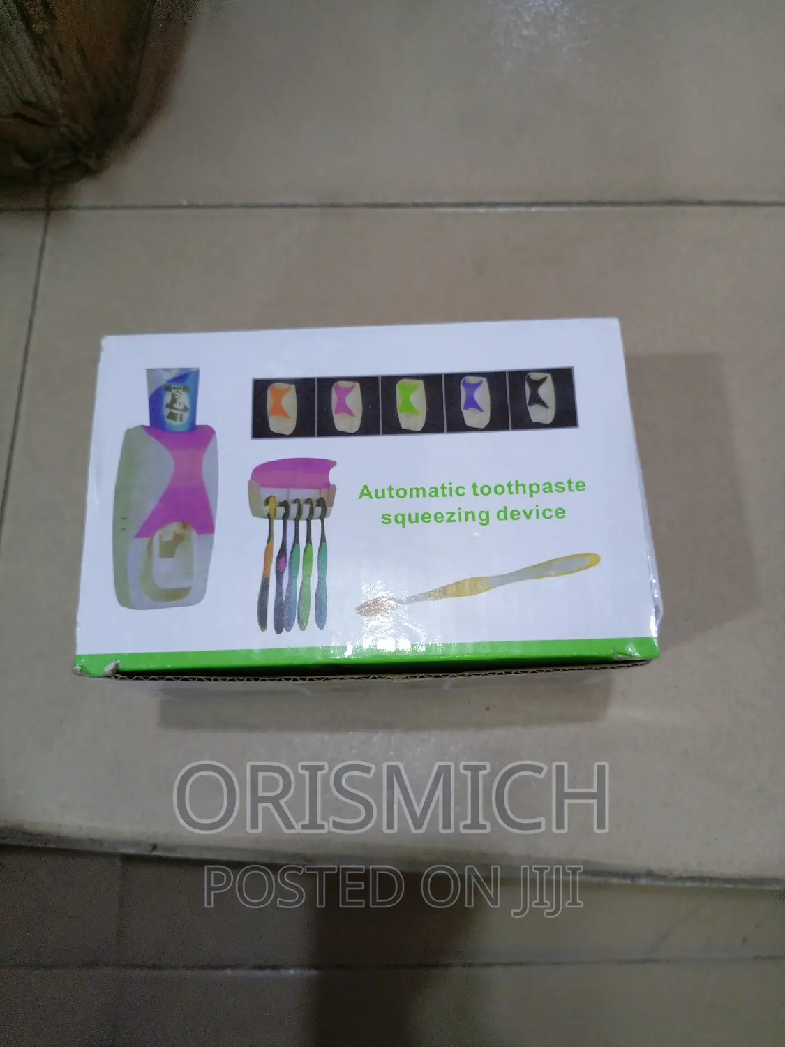 Tooth Paste Dispenser and Toothbrush Holder