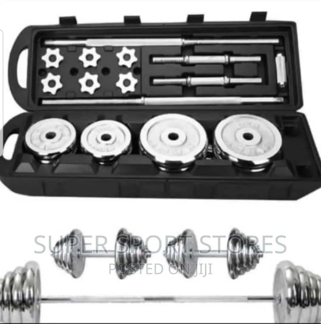 Affordable 50kg Chrome Dumbbell Set