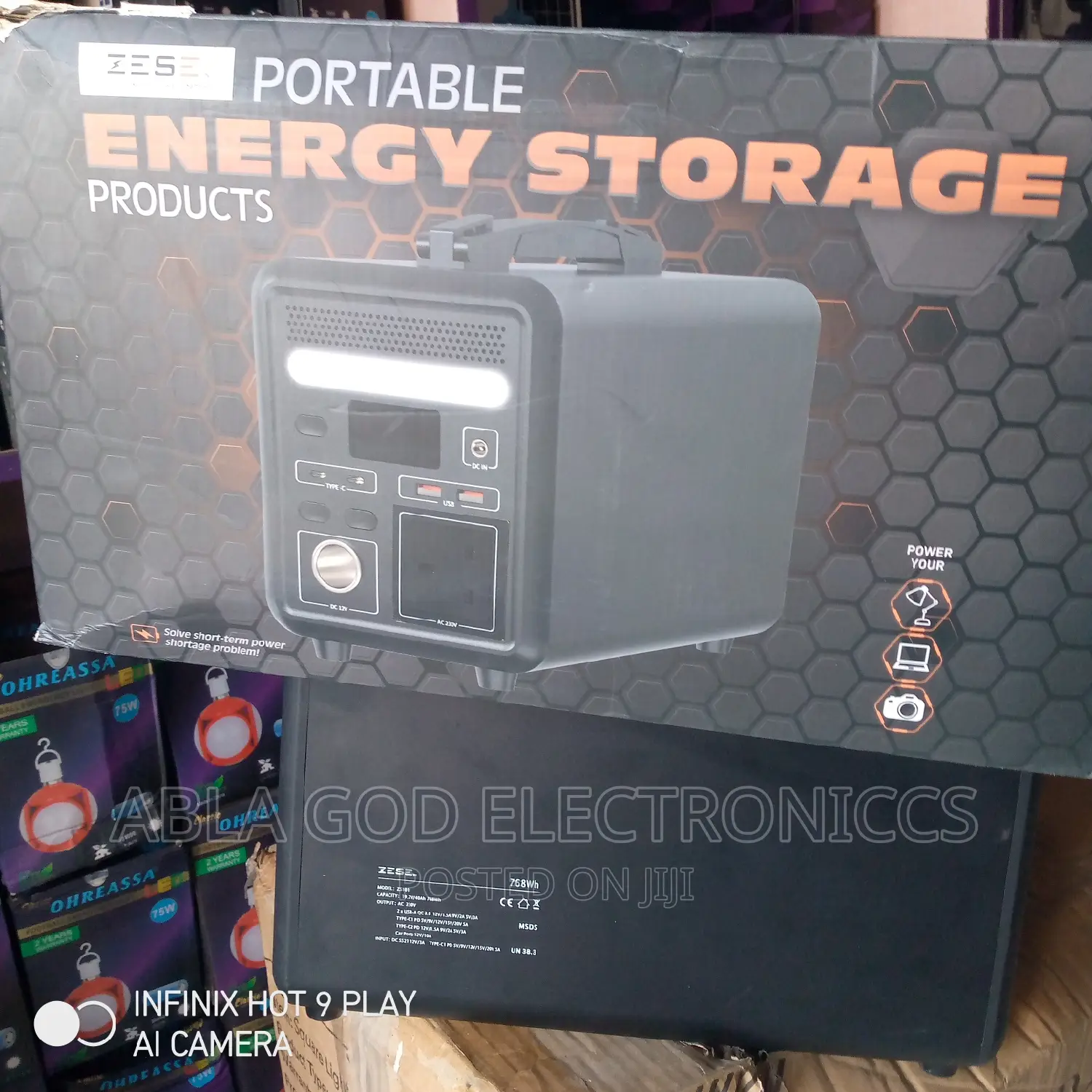 Zese Power Portable Energy Storage 768wh