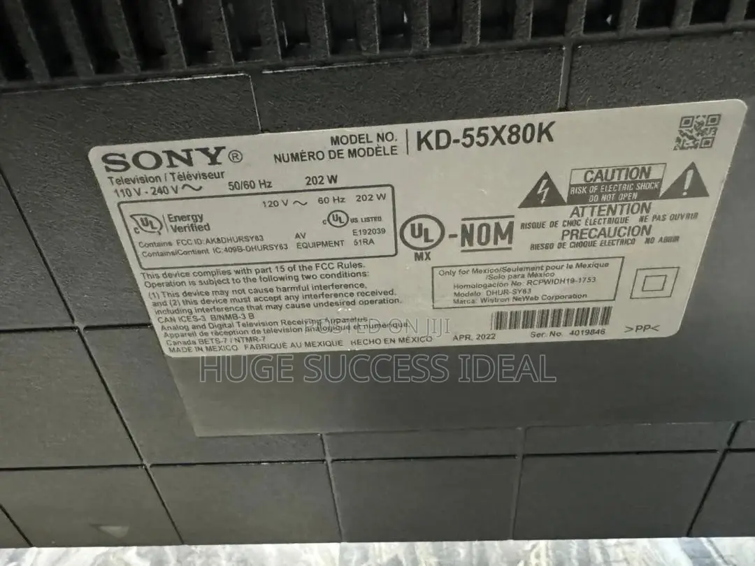 SONY Bravia 55 Inches Ultra HD Smart LED Google TV 2022
