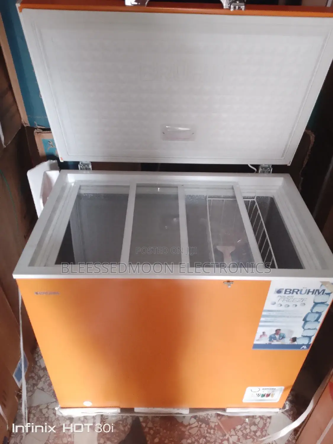 Bruhm Inverter Deep Freezer 3 1/2 Ft With Glass 5 Years W