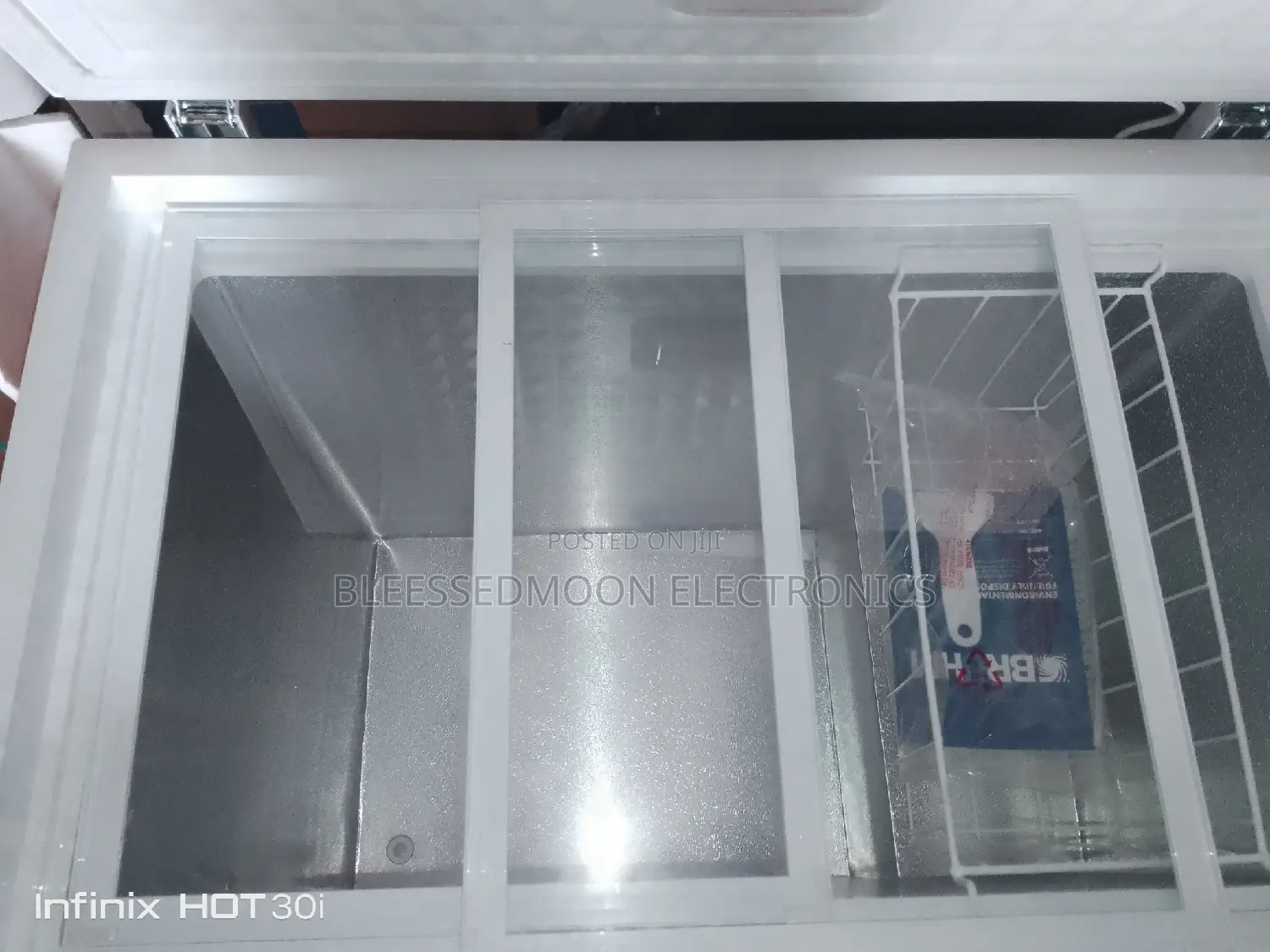 Bruhm Inverter Deep Freezer 3 1/2 Ft With Glass 5 Years W