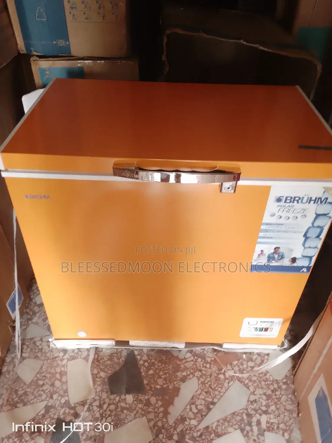 Bruhm Inverter Deep Freezer 3 1/2 Ft With Glass 5 Years W
