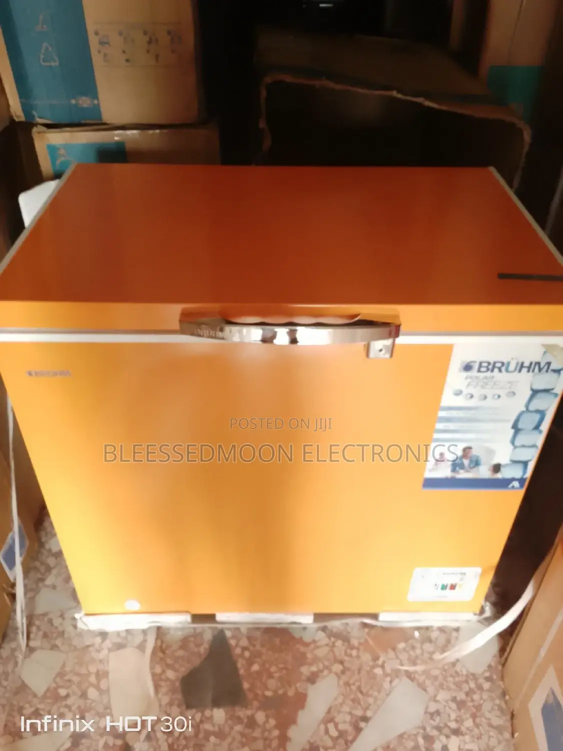Bruhm Inverter Deep Freezer 3 1/2 Ft With Glass 5 Years W