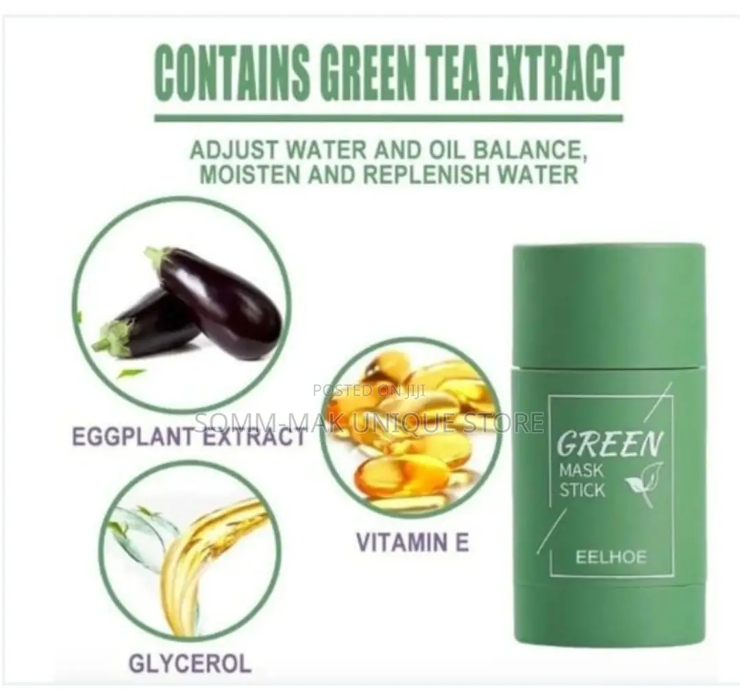 Green Mask Acne ,Scar Blackhead Remover Facial Oil Control