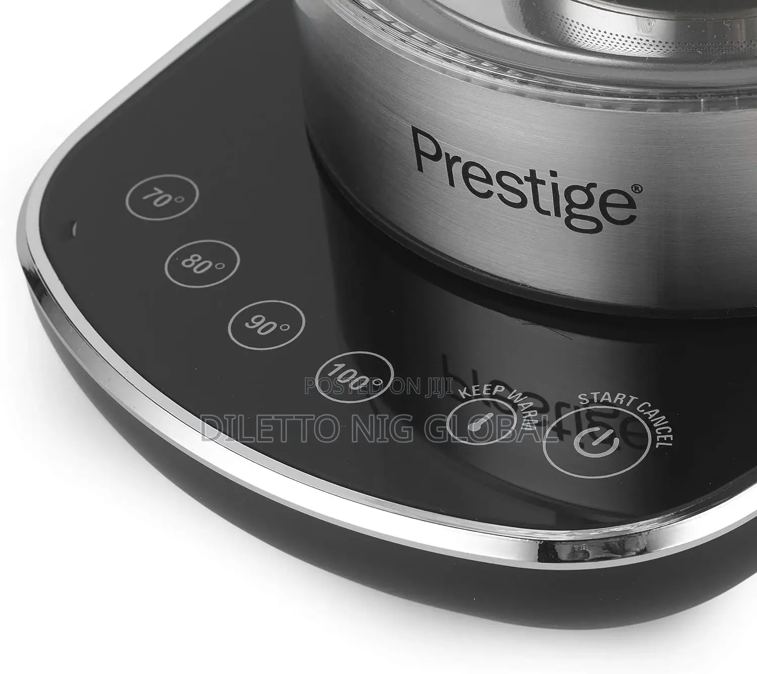 Prestige 2 in 1 Tea and Water Glass Kettle With Digital Base