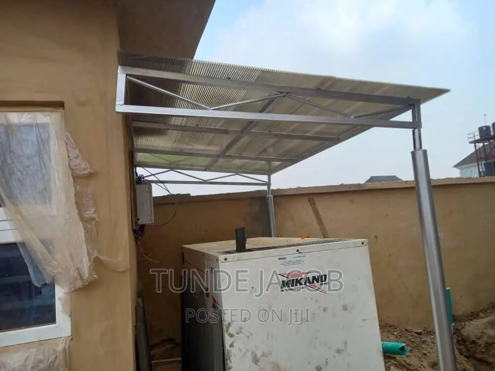 Carport Made With Strong Iron and Dampalon Plastic