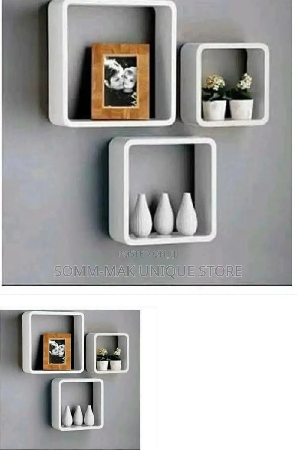 Decorative Wall Cubes -3 in 1- White