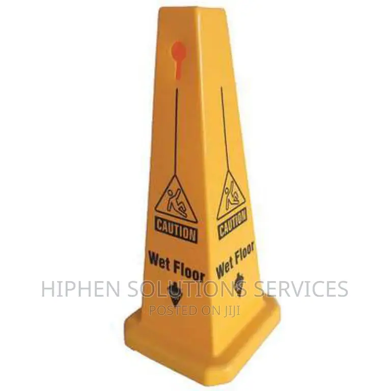 Four-sided Wet Floor Safety Cone