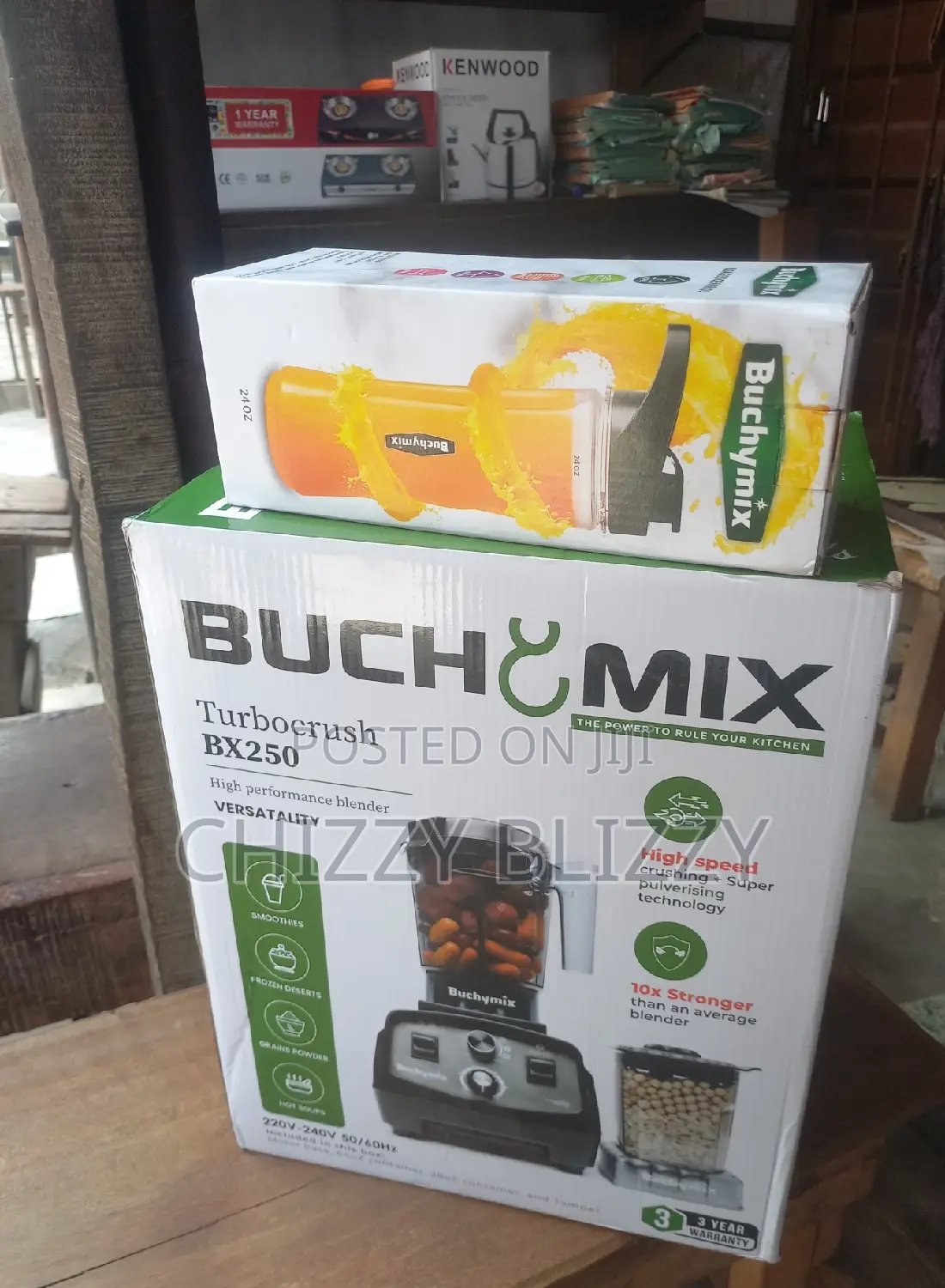 Buchymix 3-in-1 Turbocrush Commercial Blender 2litres, Black