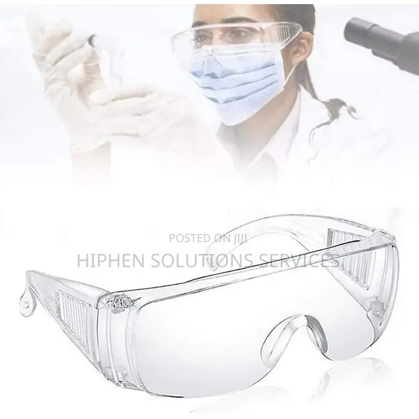 White Anti Scratch Protective Eyewear