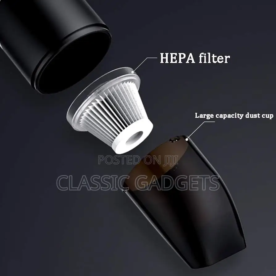 Cordless Handheld V1 Car Vacuum Cleaner With HEPA Filter