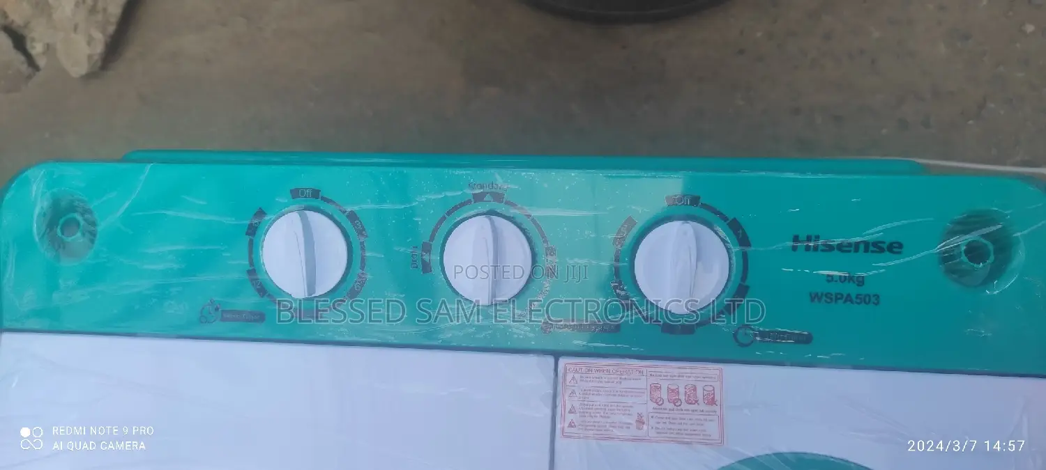 Brand New > Hisense Top Loader 5kg Manual Washing Machine