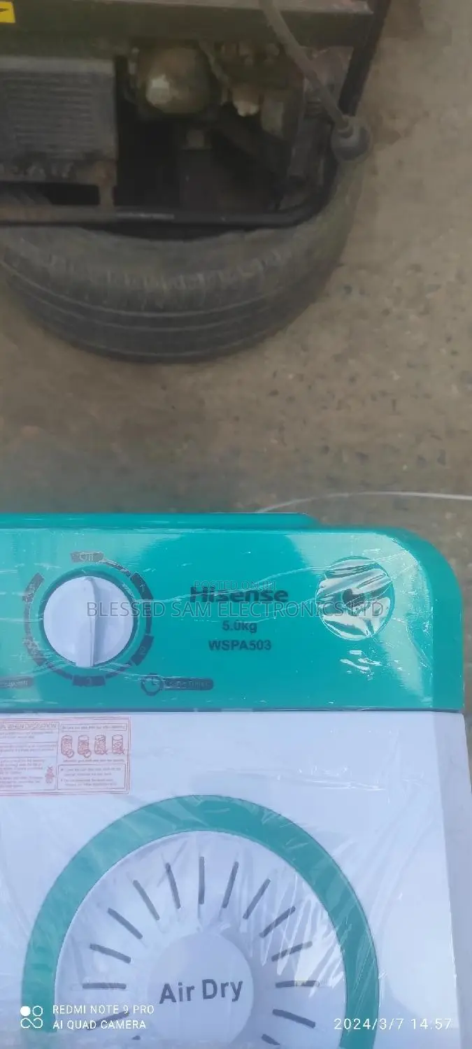 Brand New > Hisense Top Loader 5kg Manual Washing Machine