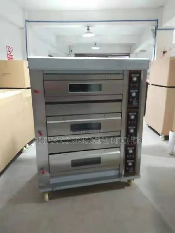 Qulity Industrial Gas Oven 6trays 3deck Oven For Sal