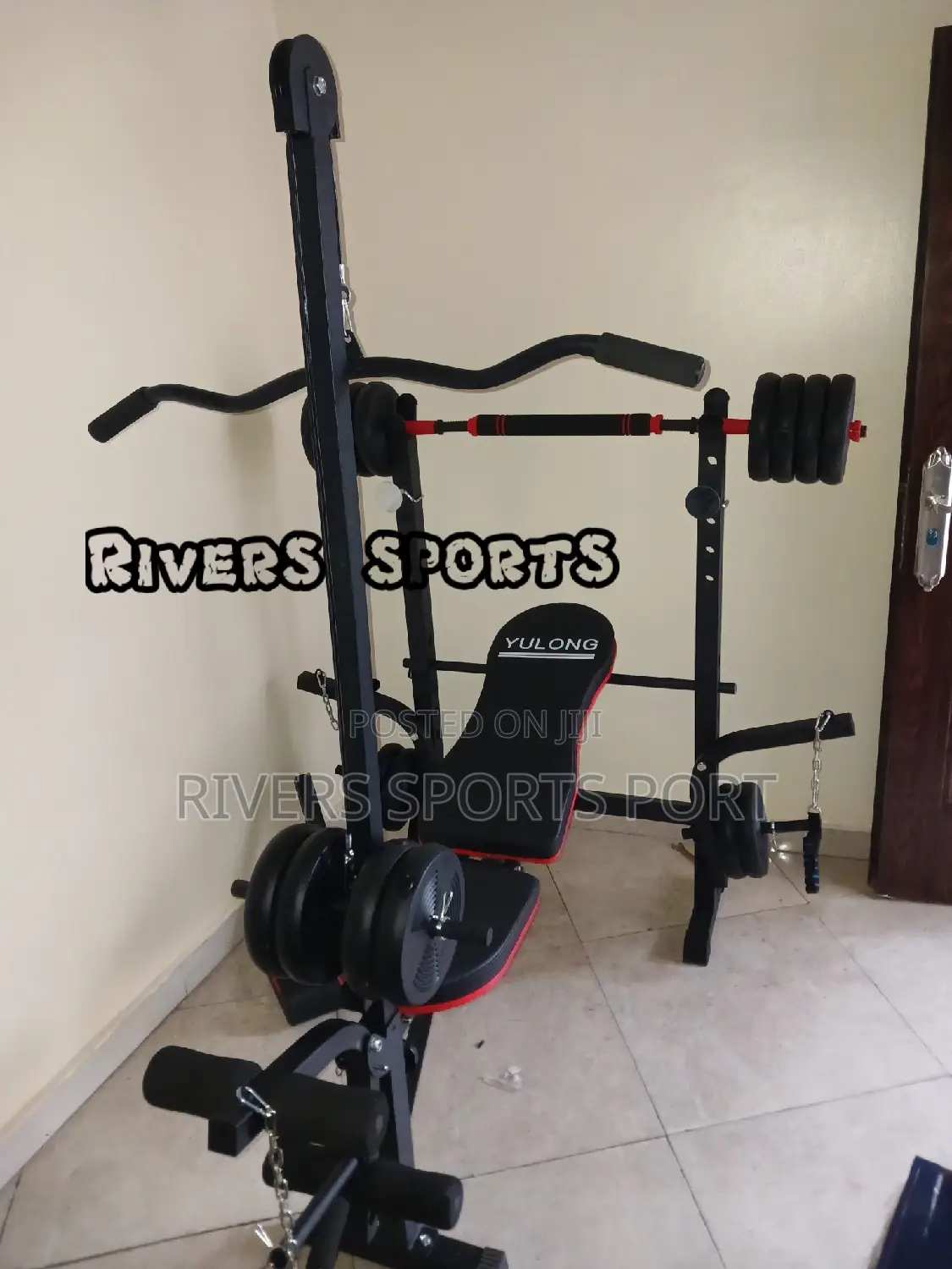 Weight Bench / Bench Press With Lat Pulldown and 50kg Weight