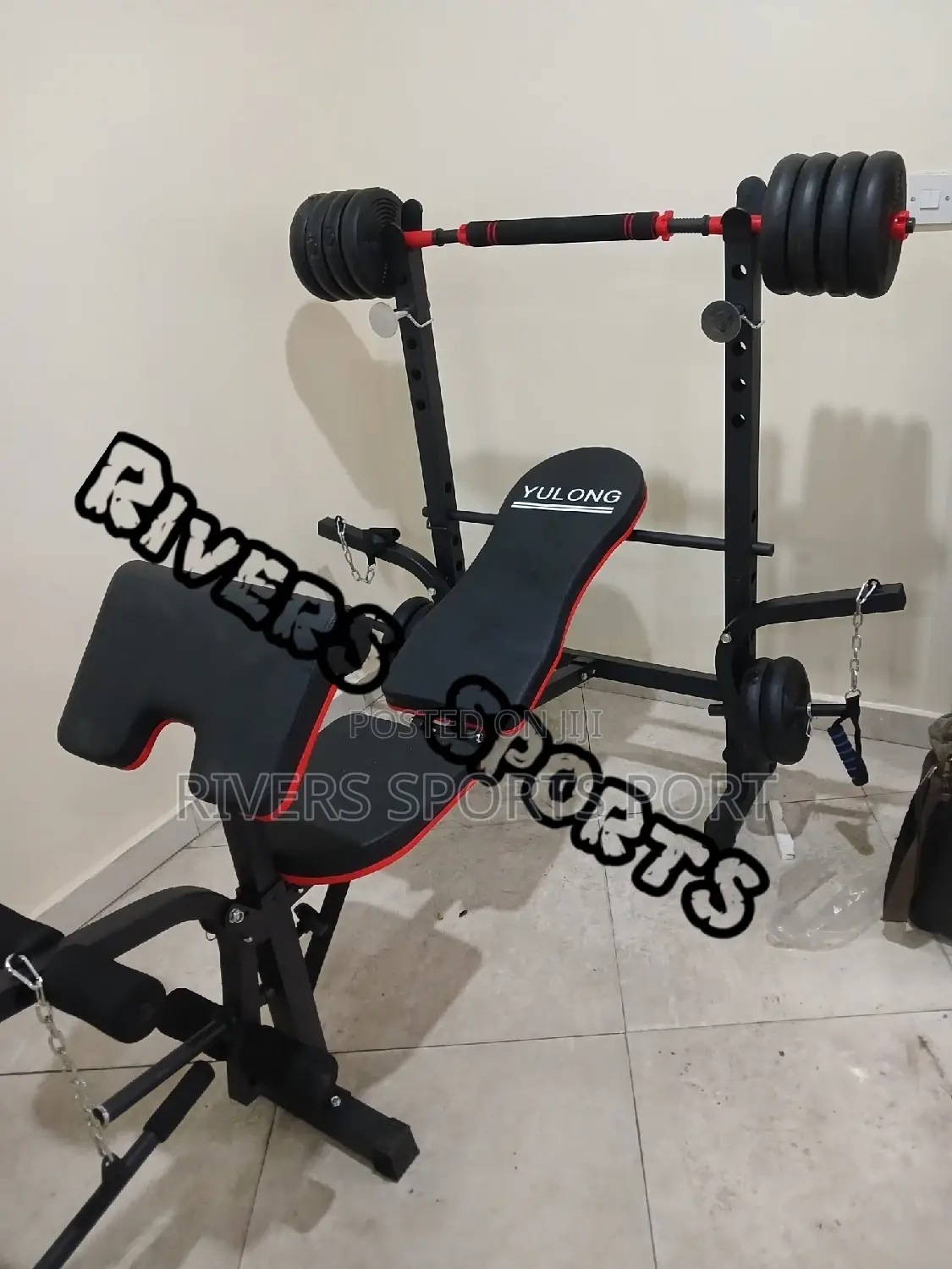 Weight Bench / Bench Press With Lat Pulldown and 50kg Weight