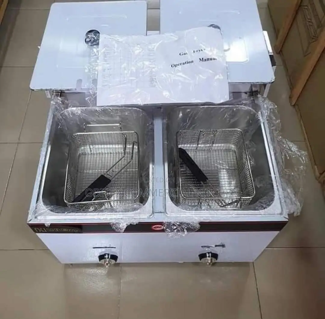 Quality Industrial Electric Double Deep Fryer 6l X 6l Basket