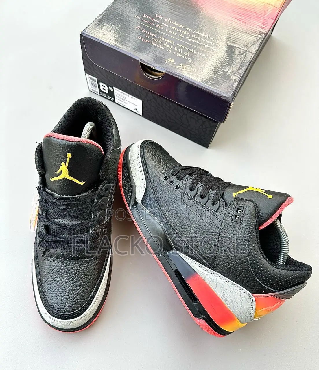 Original Air Jordan 3 Retro X J Balvin Sneakers