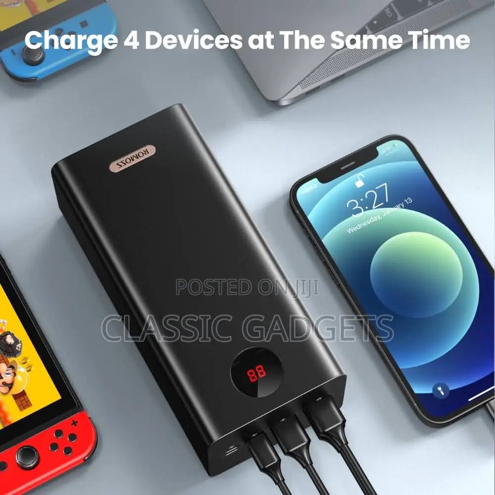 ROMOSS PEA60 Power Bank 60000mah SCP PD QC 3.0 Quick Charge