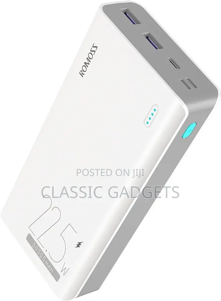 Romoss 30000mah Sense8f 22.5W USB C Pd20w Power Bank
