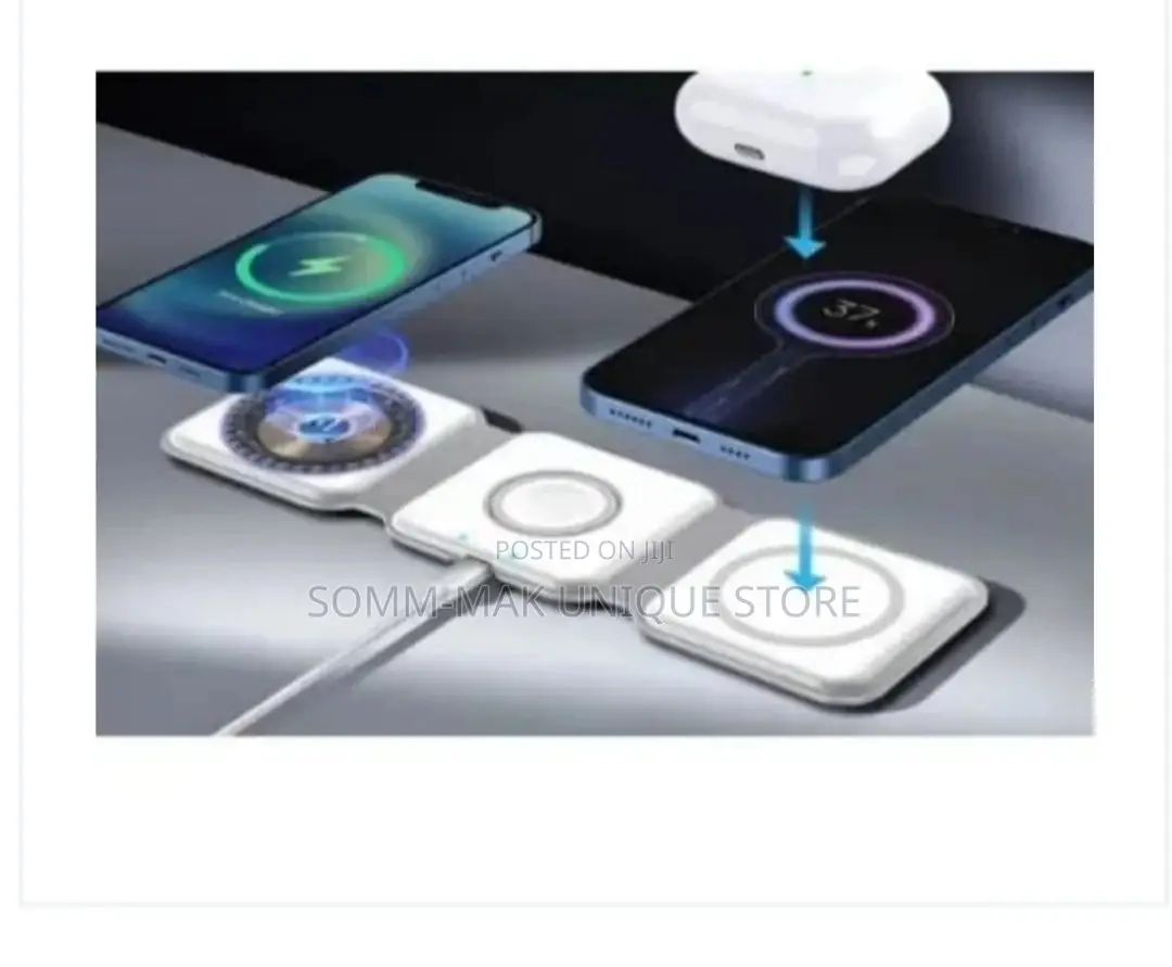 A S Magnetic Wireless Charger -3 in 1