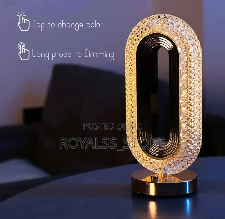3d Rechargeable Crystal Light Home Decor/ Bedside Lamp