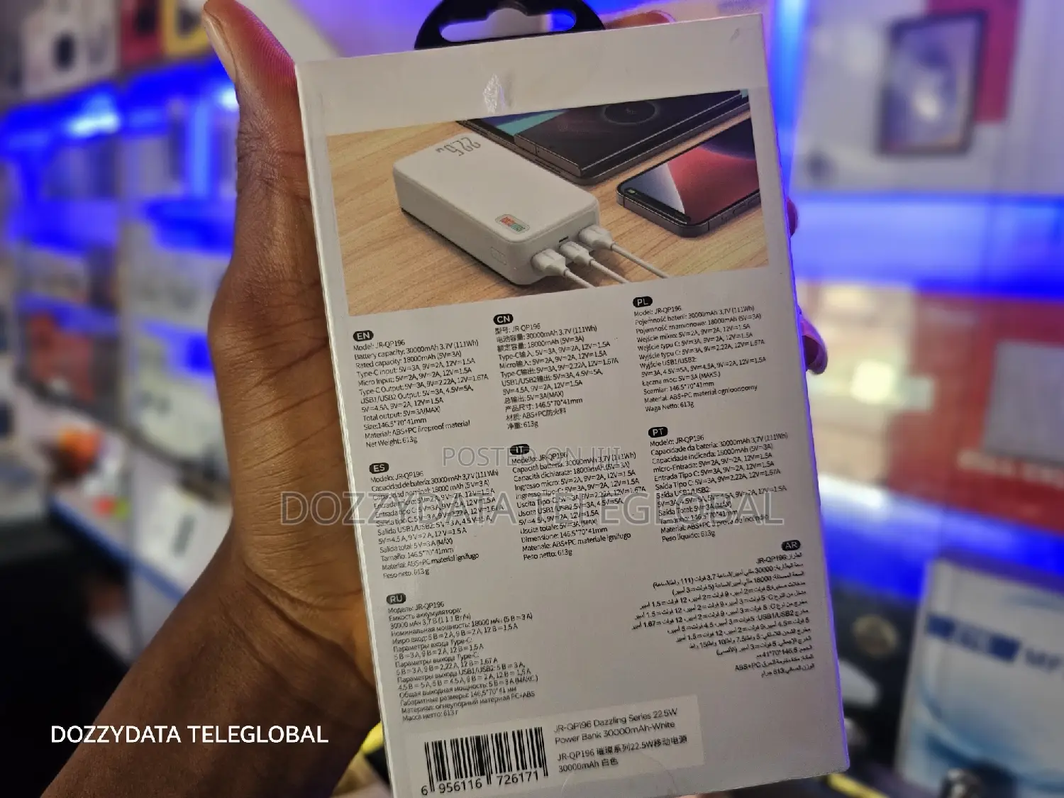 Joyroom 30000mah 22.5w Fast Charging Powerbank