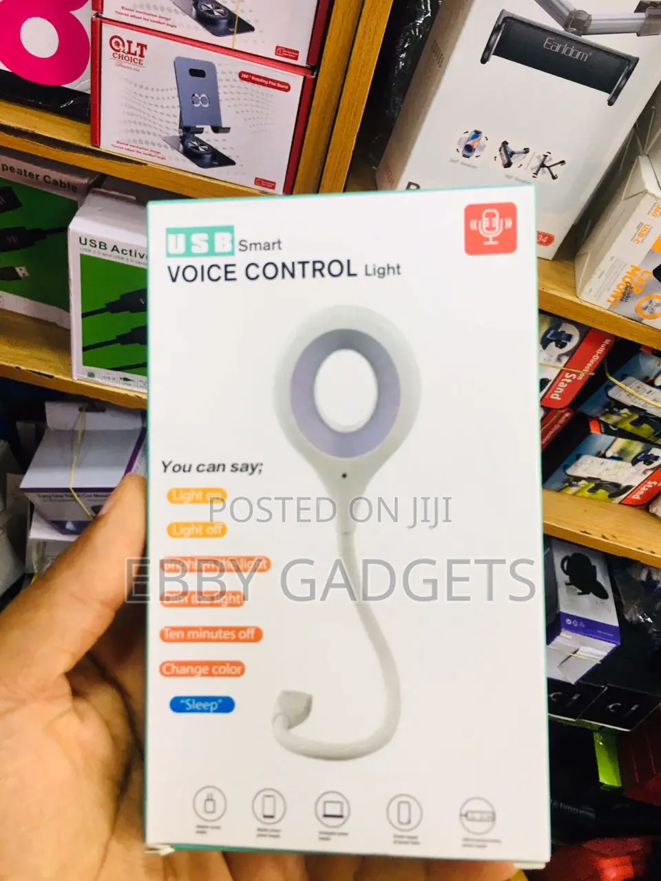 Led Intelligent Voice Control Usb Light 1pc 5v - 0.3a. 1.5W