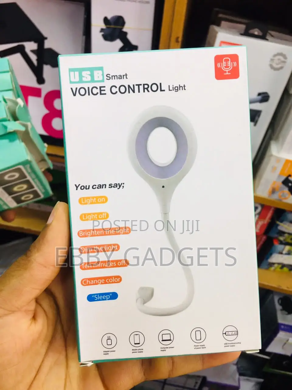 Led Intelligent Voice Control Usb Light 1pc 5v - 0.3a. 1.5W