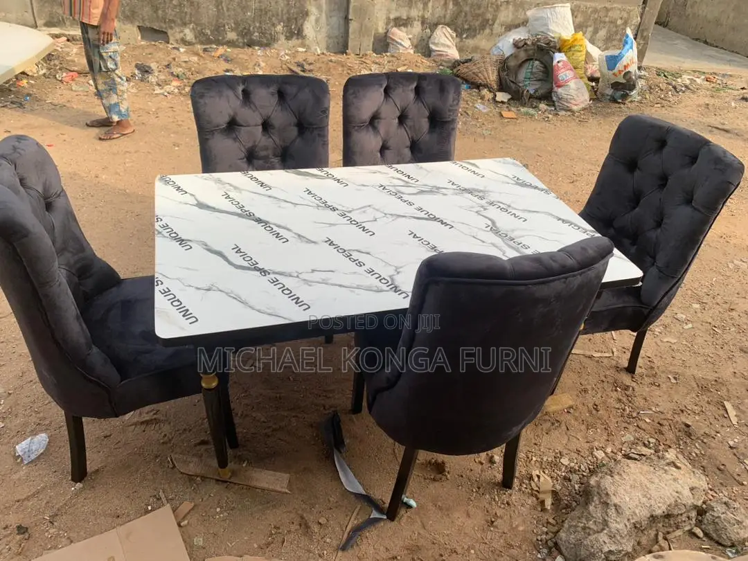 6 Seater Dinning With Marble Top
