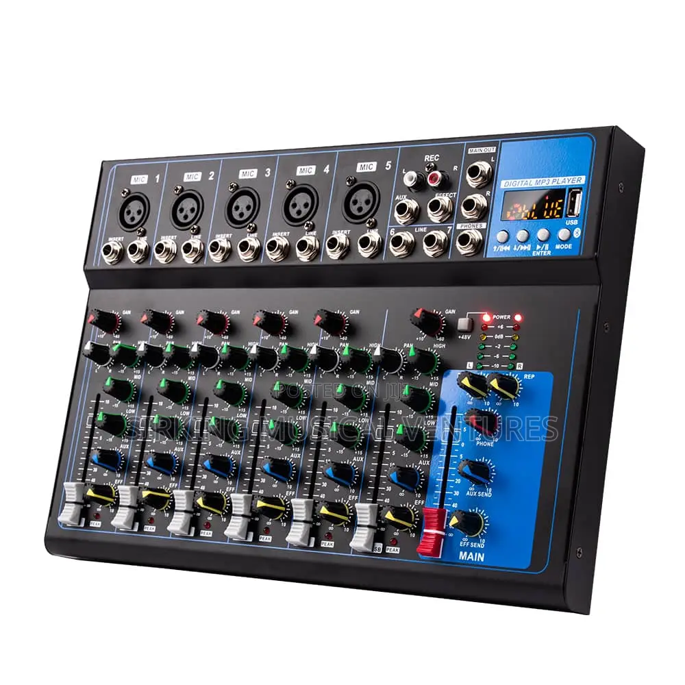 Yamaha 7channels Mixer MG-07BT With Bluetooth and USB