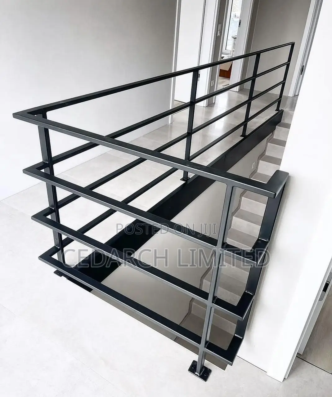 Contemporary Plain Steel Handrails