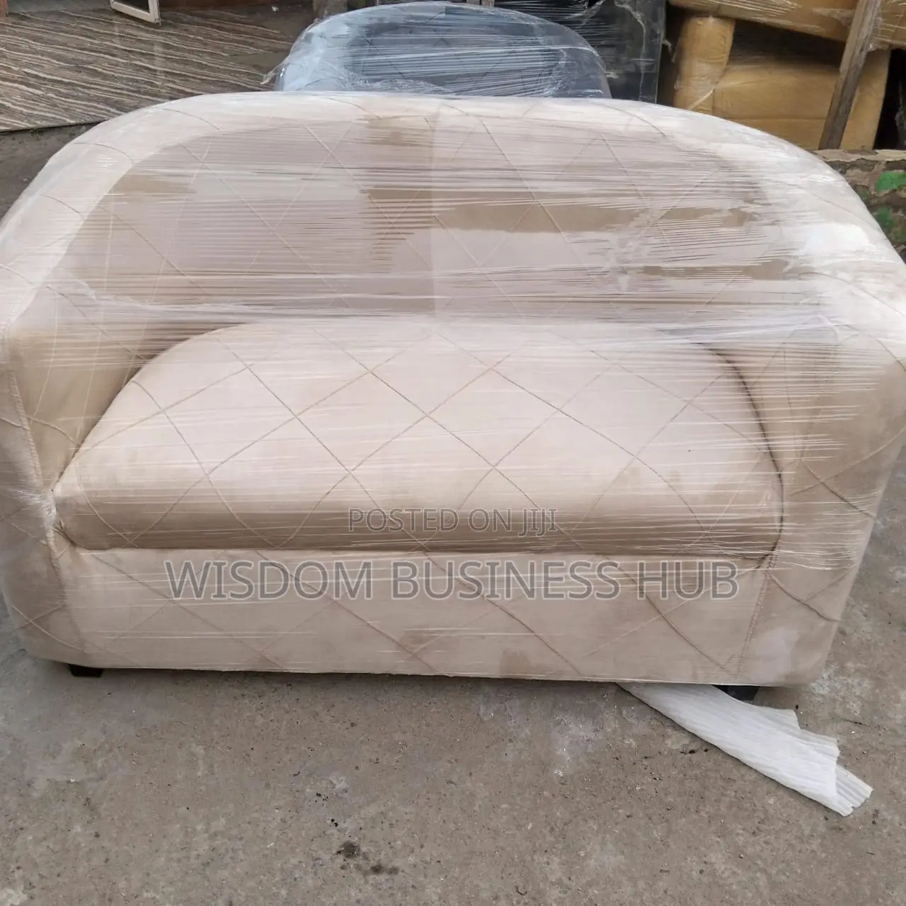 Double Seaters Fabric Bucket Chair