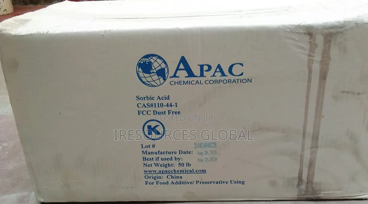 Sorbic Acid 25kg Carton