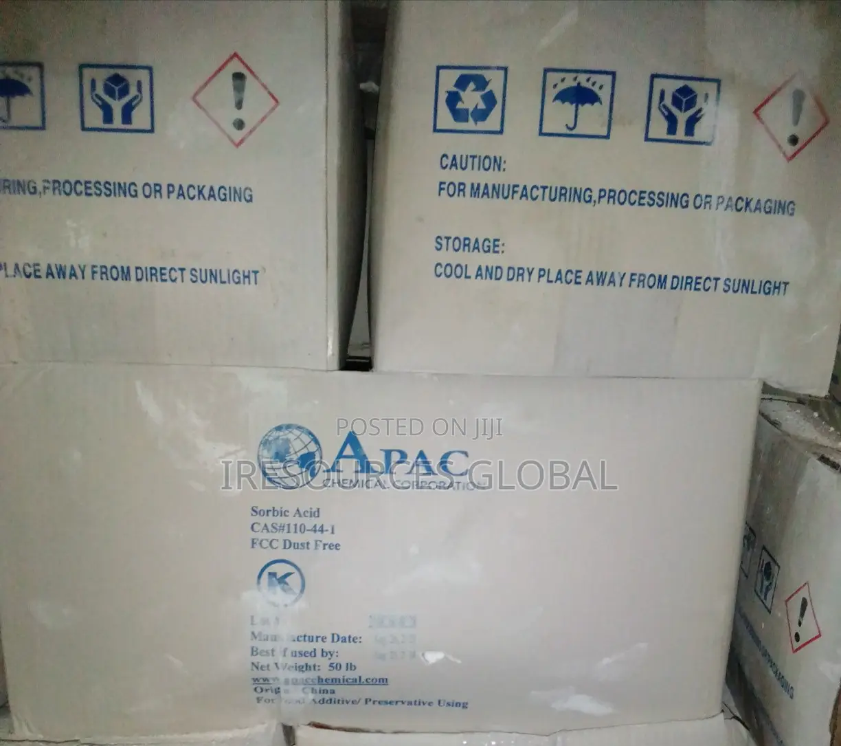 Sorbic Acid 25kg Carton
