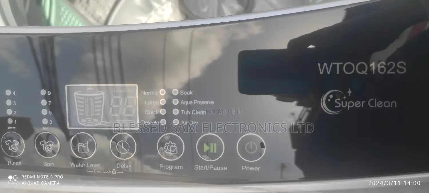 Hisense Washing Machine 16kg Top Loader Automatic Wash-Spin