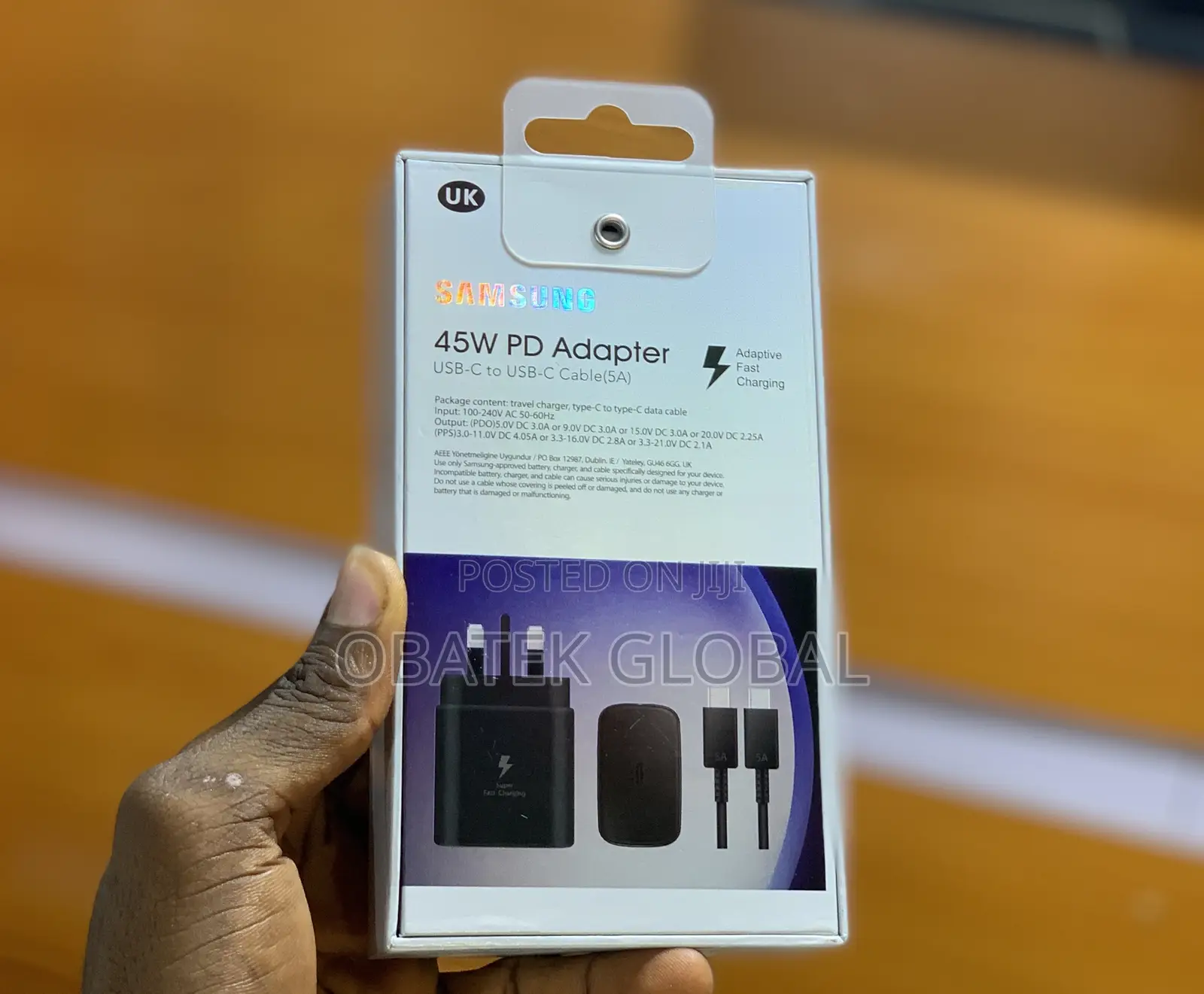 Samsung 45W Pd Adapter USB (C) to USB (C)