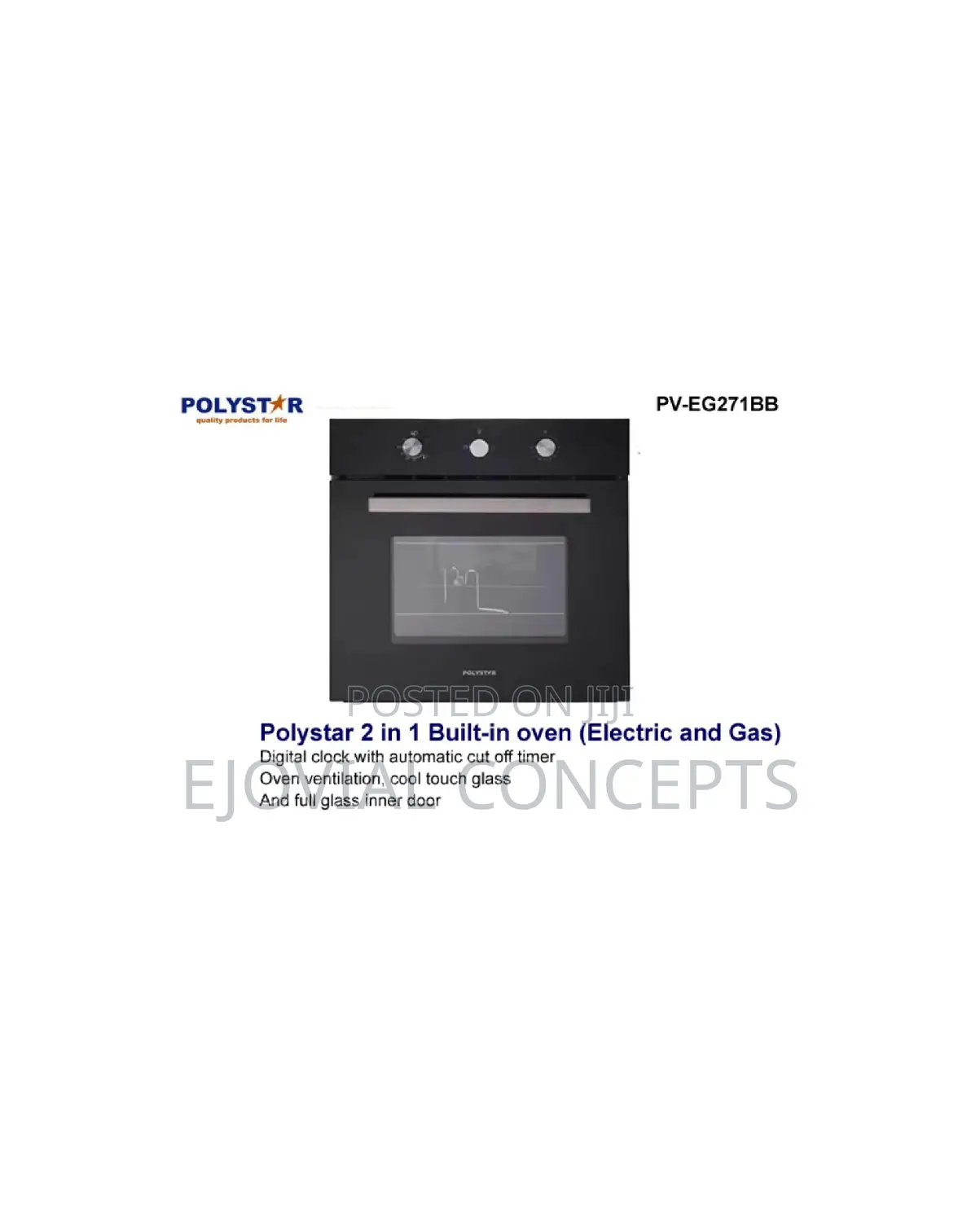 Polystar 2in1 Built-in Oven (Gas Electric)
