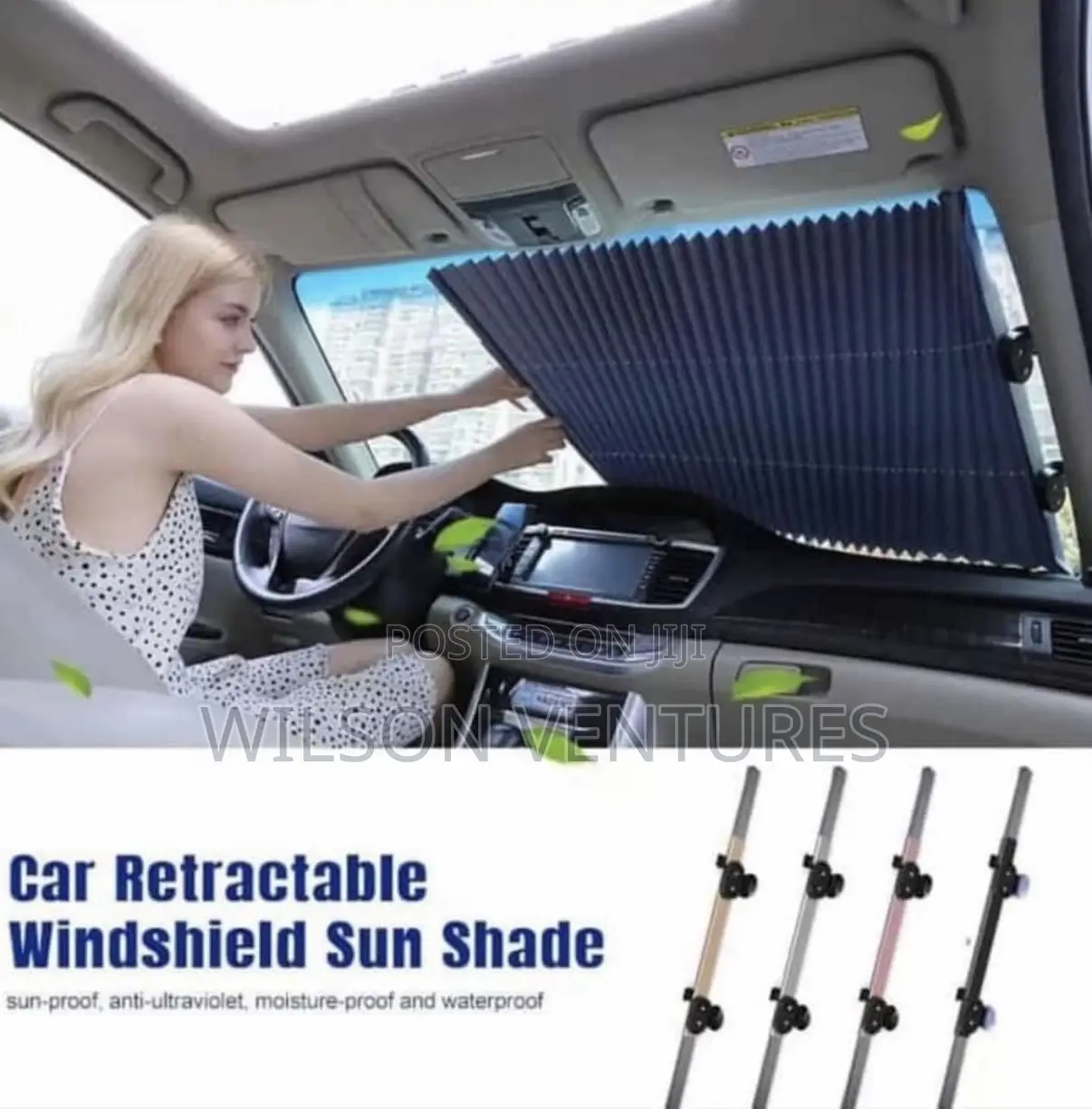 Car Retractable Windscreen Sunshade
