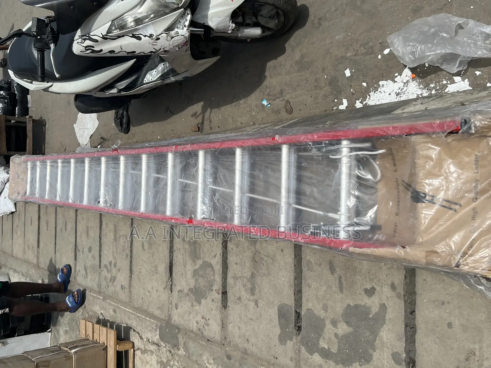 Fiber Glass 16x 2 Ladder Very Durable