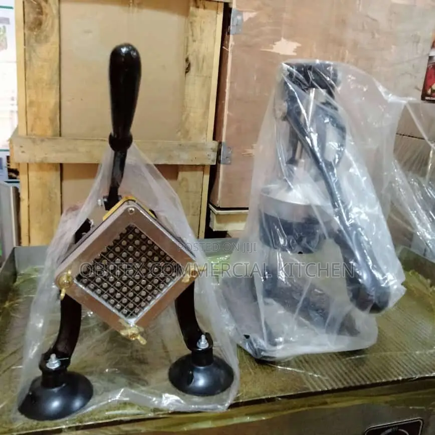 Potatoes and Plantain. Manual Dicer Machine